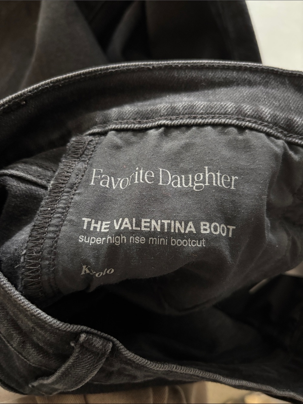 Favorite Daughter Valentina Super High Rise Mini Boot Size 26 Kyoto Black - Picture 5 of 8